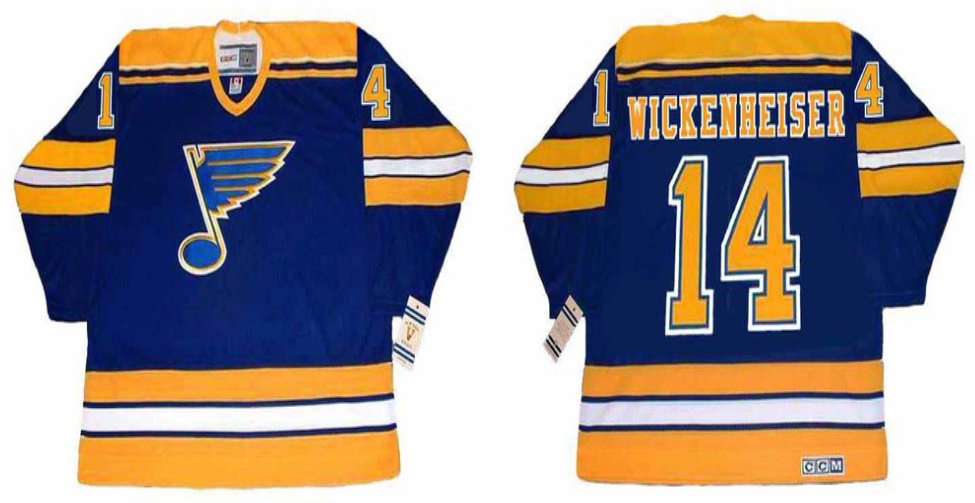 2019 Men St.Louis Blues #14 Wickenheiser blue CCM NHL jerseys